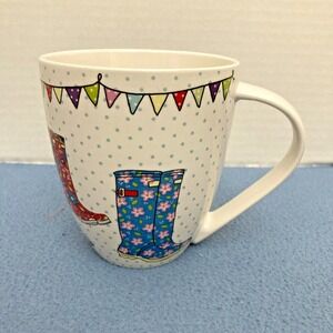 Queens by Churchill China - The Caravan Trail Festival Wellies Fine China Mug